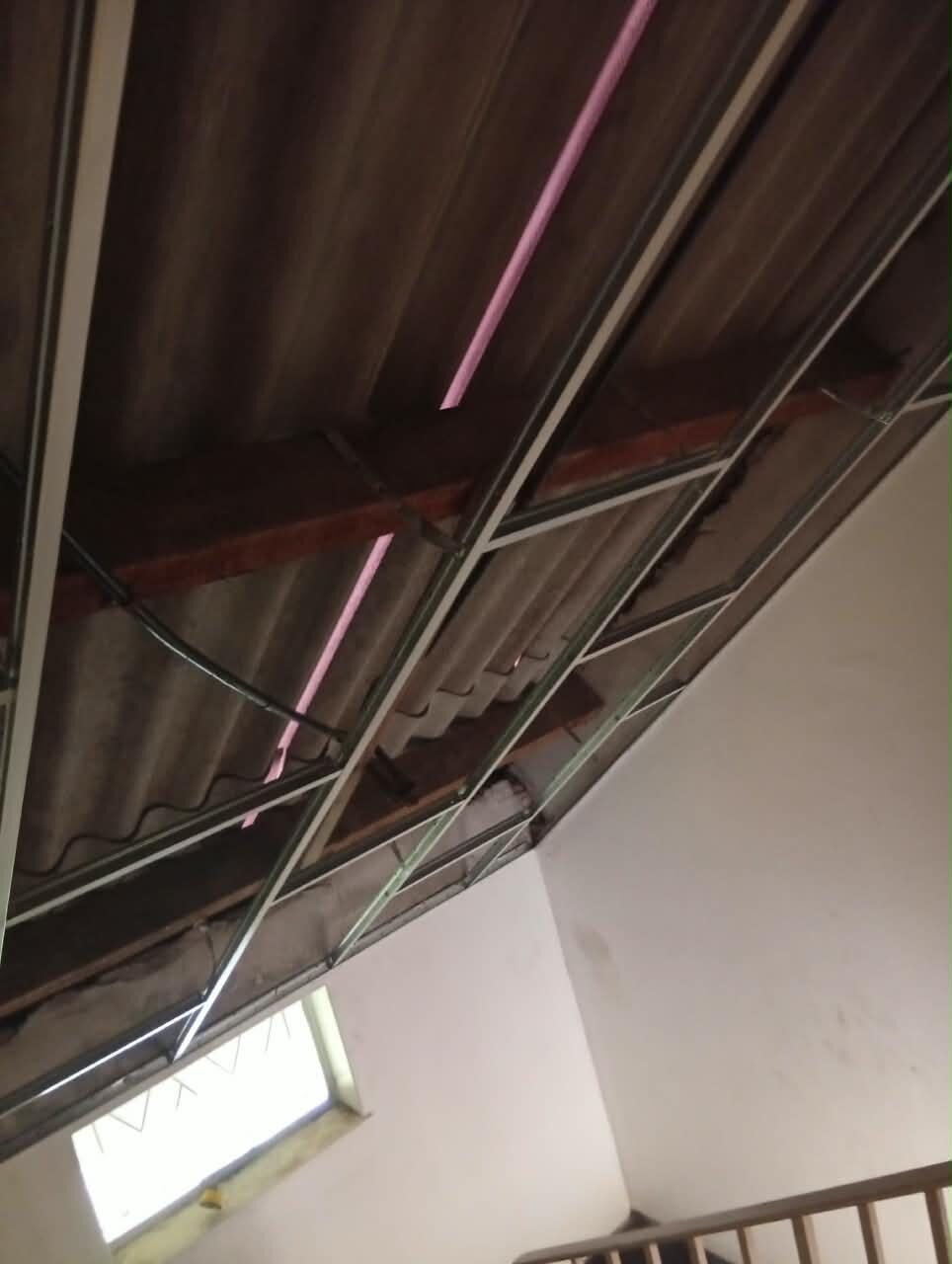 Church Ceilings — Roof Sheeting and Purlins Before Boarding