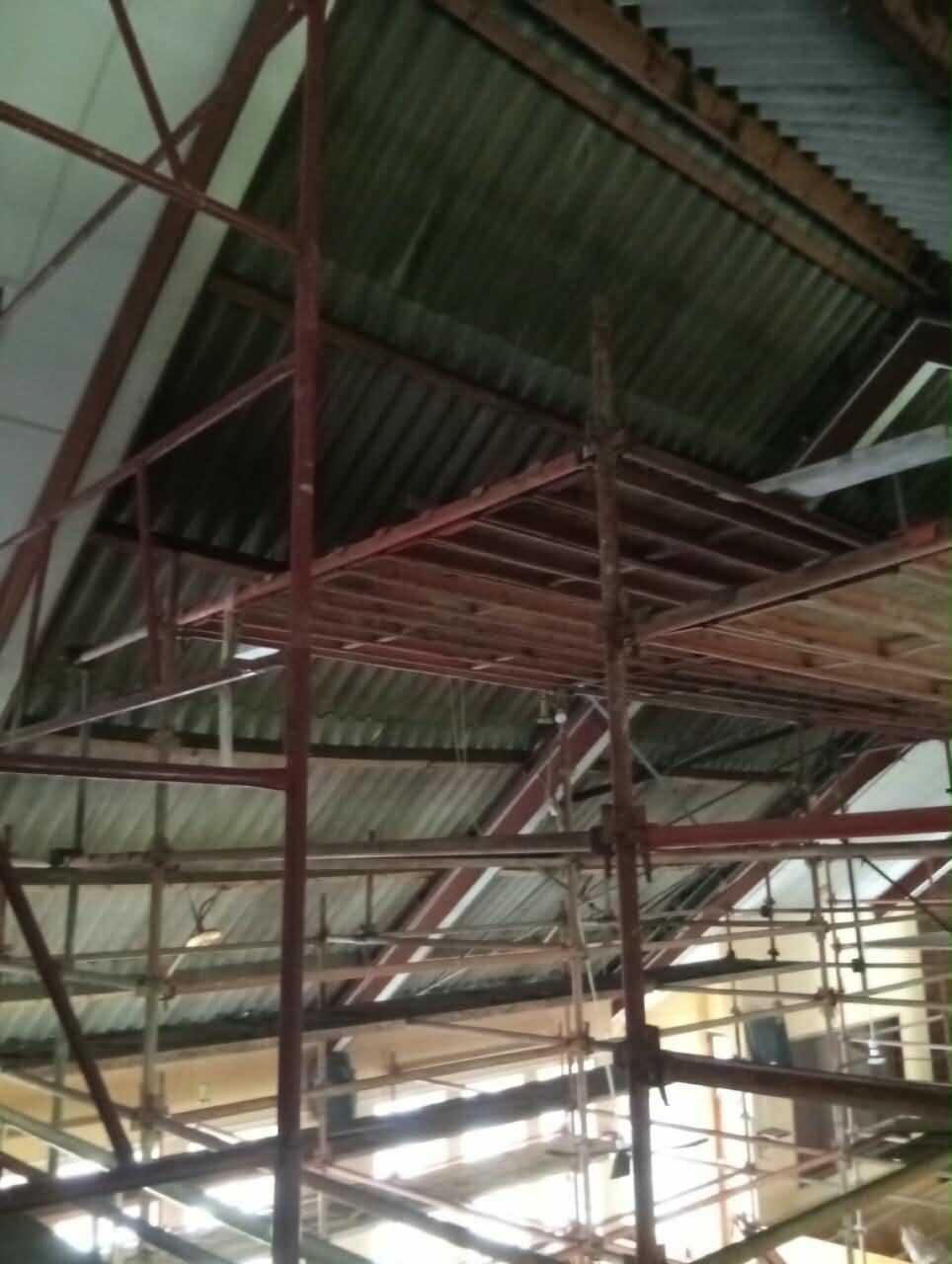 Church Ceilings — Roof Structure and Scaffold Above the Nave