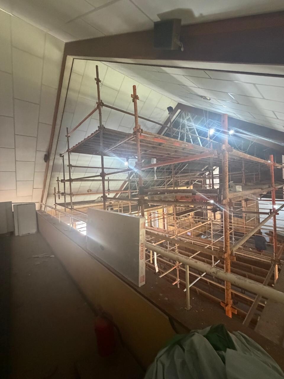 Church Ceilings — Working Platform at Ceiling Height
